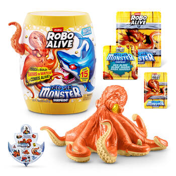 Zuru Robo Alive Deep Sea Monster Surprise Barrel Toy Set Kids 5y+ Assorted