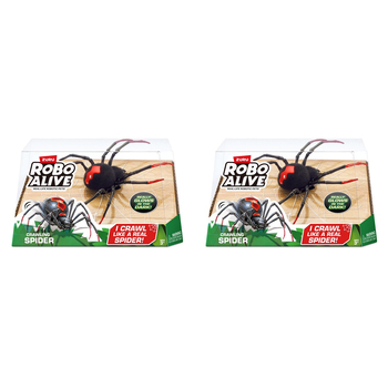 2PK ZURU Robo Alive Robotic Crawling Spider Kids Toy 3y+