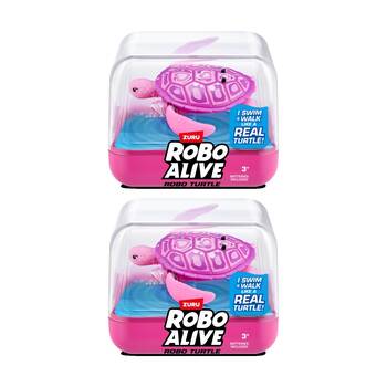 2PK Zuru Robo Alive Turtle Action Figure Kids/Children - 3y+ Assorted