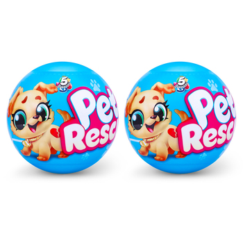 2PK Zuru 5 Surprise Pet Rescue Surprise Collectible Capsule Kids Toy 3+
