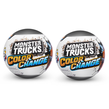 2PK Zuru 5 Surprise Monster Trucks Colour Change Assorted Kids Toy 3+