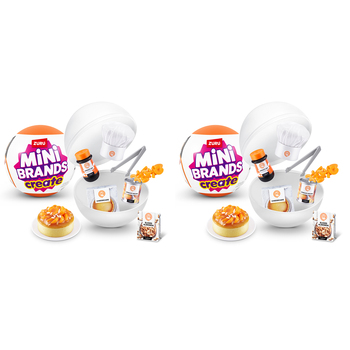 2PK ZURU Mini Brands Create Master Chef Series 1 Kids Toy Assorted 6y+