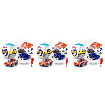 3PK Zuru 5 Surprise Make A Racer Series 1 Kids Car Toy Assorted 3y+