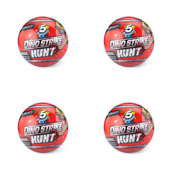 4PK Zuru 5 Surprise Dino Mix & Match Mystery Capsule Toy - Assorted 3y+