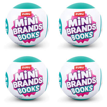 4PK Zuru Mini Brands Books S2 Mystery Book Toys Kids - Assorted 3y+