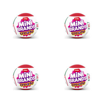 4PK Zuru Mini Brands Create Krispy Kreme Display Pack Miniatures Kids/Children 14y+