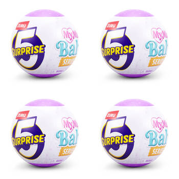 4PK Zuru 5 Surprise My Mini Baby Series 2 Display Dolls Miniatures Kids/Children 3y+