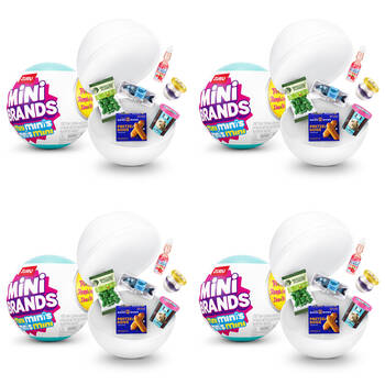 4PK Zuru Mini Brands Fill the Fridge Minis Display Pack Playset Kids/Children 8y+