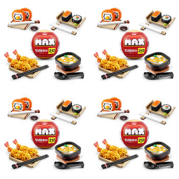 4PK Zuru Max Premium Sushi Bar Brick Building Set Collection Kids/Children 8y+