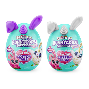 2PK Zuru Rainbocorns Series 2 Bunnycorns Surprise Plushie Kids Toy 3+
