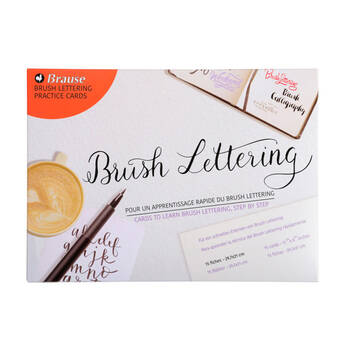 15pc Brause Brush Lettering Tracing Paper Practice Cards Set A4 180gsm