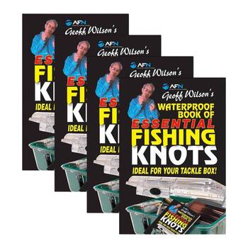 4PK AFN Waterproof Book of Essential Fishing Knots 16-Pages 14.9x10.3cm