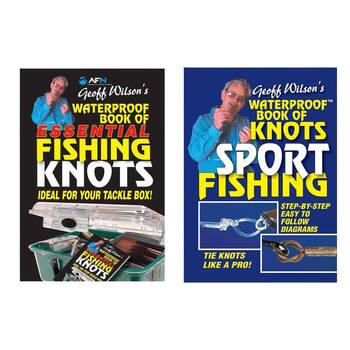 2pc AFN Geoff Wilsons Book of Basic Fishing Knots & Sport Fishing Combo Set