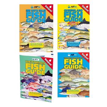 4pc AFN NSW/QLD/VIC/WA Waterproof Fish Guide Book Combo Set