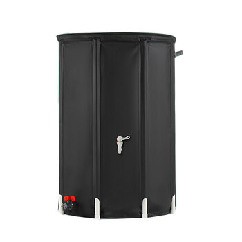 Rhino CLEARMATE Collapsible Rain Barrel Extra-Stable Rainwater Collection System