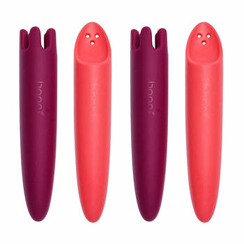 2PK Boon JAB Silicone Utensils - Coral/Purple
