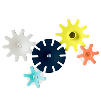 Boon Cogs Water Gears Bath Toy - Navy/Yellow