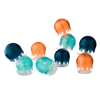 Boon Jellies Suction Cup Bath Toy - Navy/Coral