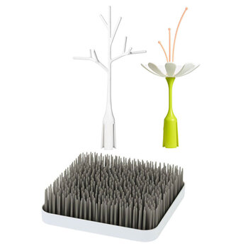 Boon Grass Counter Top Drying Rack w/ 2x Boon Stem/Twig 27cm Bottle Accessory