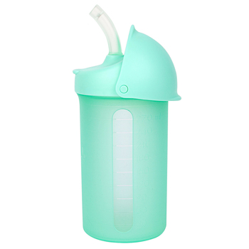 Boon Swig Water Bottle With Silicone Straw 270ml Mint 6m+