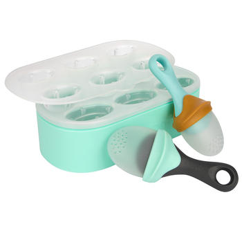 2pc Boon Pulp Silicone Freezer Tray w/ 2 Feeders 6m+