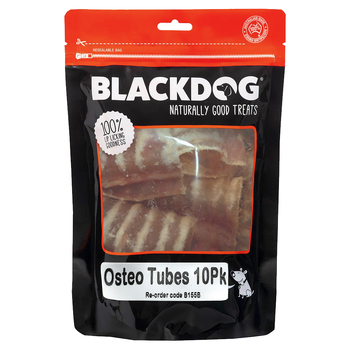 10pc Blackdog Osteo Tubes Pet/Dog Chew Dried Treats
