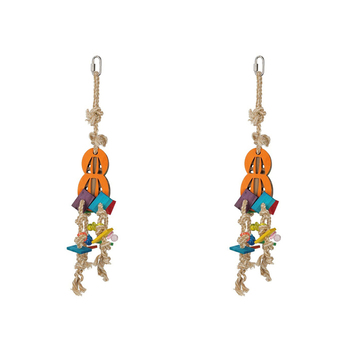 2x Nature Island Hanging Peanut Sandwich Bird Pet Cage Toy