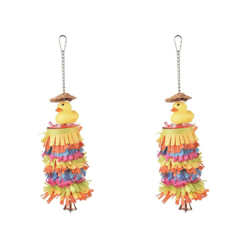 2x Nature Island Hanging Pinata Garland Bird Pet Cage Interactive Toy Large