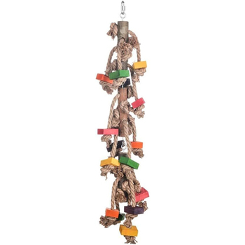 Nature Island 61cm Bird Pet Hanging Toy w/ Hemp Rope