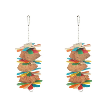 2x Nature Island Stick Stack Pet Bird Stimulation Fun Cage Toy