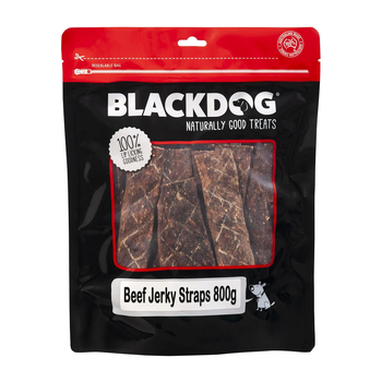 Blackdog Beef Jerky Pet Dog Chews/Straps Treats 800g