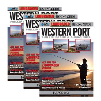 3PK AFN Landbased Guide to Western Port Fishing Guide 21x15cm