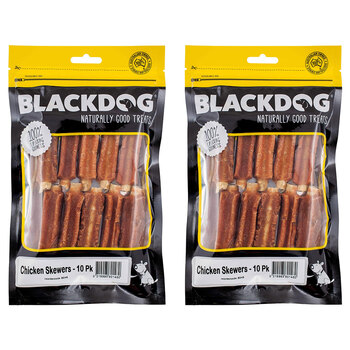 20pc Blackdog Naturally Good Treats Chicken Skewers