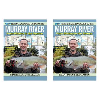 2PK AFN Fishing & Camping Guide to Murray River Fishing Book 26.5x19.5cm