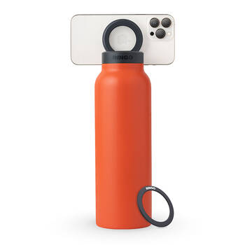 Ringo Insulated Water Drink Bottle w/ Magnetic Phone Mount 950ml Orange
