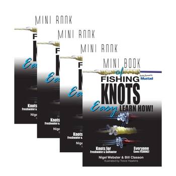 4PK AFN Mini Book of Knots & Rigs Fishing Guide 24-Pages 15.5x11cm Paperback