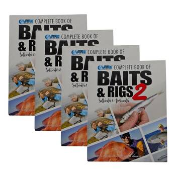 4PK AFN Fishing Baits & Rigs 2 Salt/Freshwater Fish Tackle Guide 28.5x22.5cm