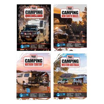 4pc AFN Make Trax Camping NSW/QLD/NT/WA Camp Guide Combo Set