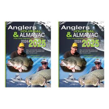 2PK AFN 2025 Anglers Journal & Almanac 64-Pages 26x19cm Paperback