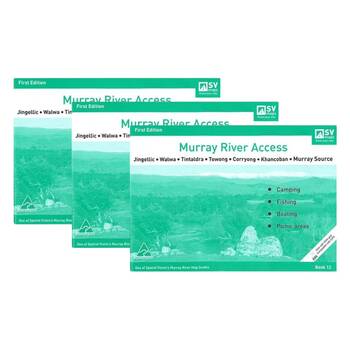 3PK  Murray River Access Book #12 Fishing Guide 22-Pages 30x21.5cm - Green