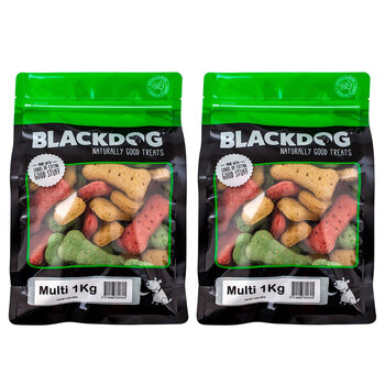 2PK Blackdog Naturally Good Treats 1KG Premium Biscuits - Multi