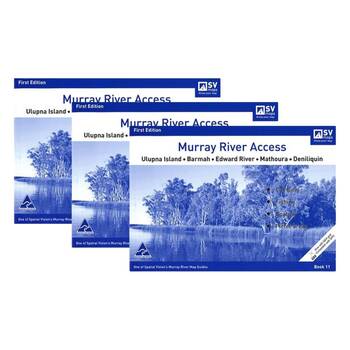 3PK  Murray River Access Book #11 Fishing Guide 48-Pages 21x30cm - Blue