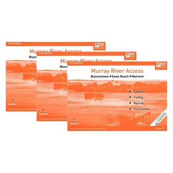 3PK  Murray River Access Book #15 Fishing Guide 32-Pages 21x30cm - Orange