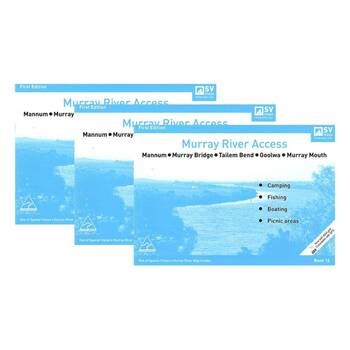 3PK  Murray River Access Book #16 Fishing Guide 36-Pages 21x30cm - Blue
