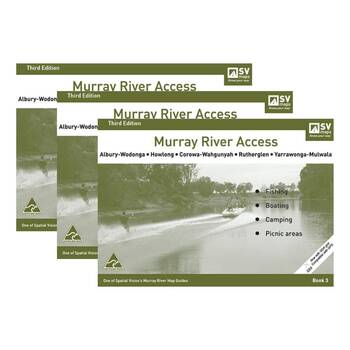 3PK Murray River Access Book #3 Fishing Guide 38-Pages 26.5x18.5cm - Green