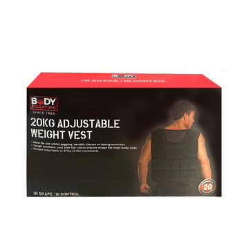 Body Sculpture Weighted Vest Adjustable 20kg Loading Weight
