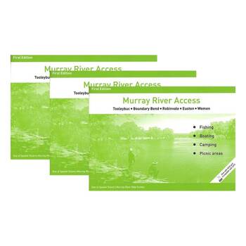 3PK  Murray River Access Book #7 Fishing Guide 46-Pages 21x30cm - Green