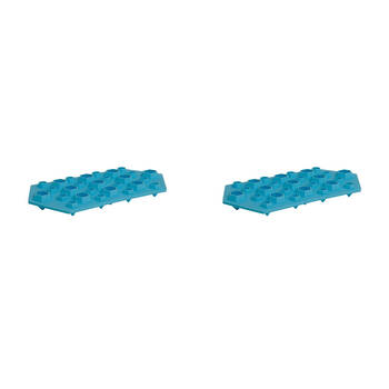 2PK Winex Silicone Diamond Ice Cube Moulder Tray - Sky Blue