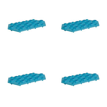 4PK Winex Silicone Diamond Ice Cube Moulder Tray - Sky Blue