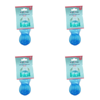 4PK Cuddle Bug Baby Soft Spout Sippy Cup 280ml Pink/Blue